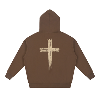 Raiza Messy Cross Heavyweight Hoodie