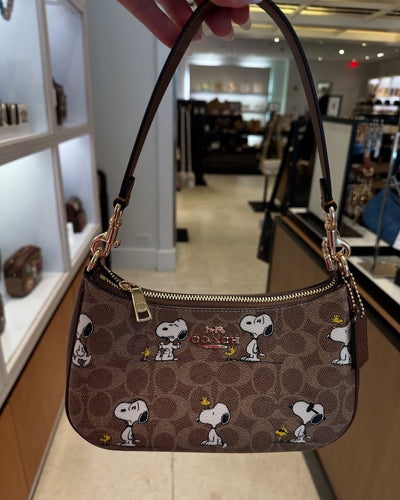 Signature Snoopy Print Teri Bag