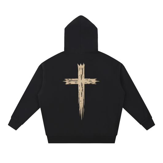 Raiza Messy Cross Heavyweight Hoodie