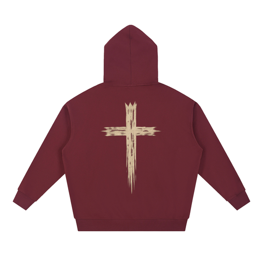 Raiza Messy Cross Heavyweight Hoodie