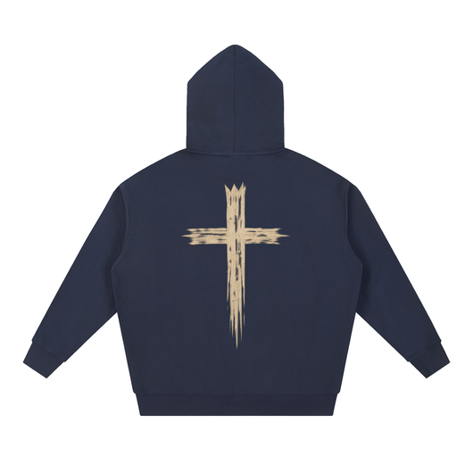 Raiza Messy Cross Heavyweight Hoodie