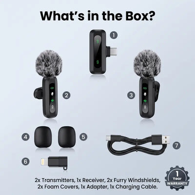 The 2 in 1 Creator Wireless Microphone Kit ™️