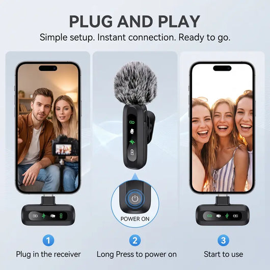 The 2 in 1 Creator Wireless Microphone Kit ™️