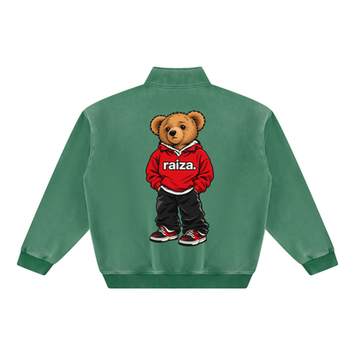 Raiza Bear Vintage Wash Fleece Sweatshirt