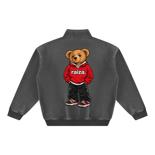 Raiza Bear Vintage Wash Fleece Sweatshirt
