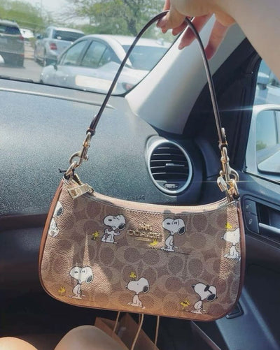 Signature Snoopy Print Teri Bag