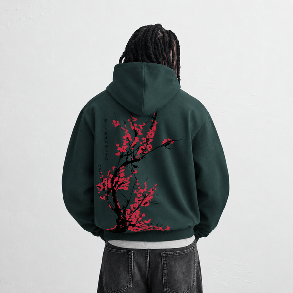 Floral Print Hoodie
