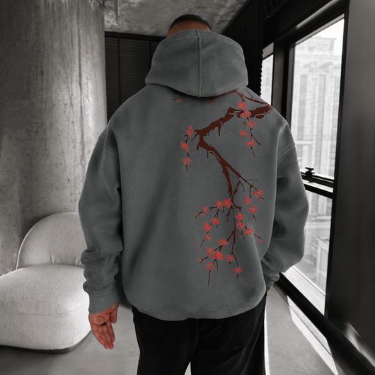 Floral Print Hoodie