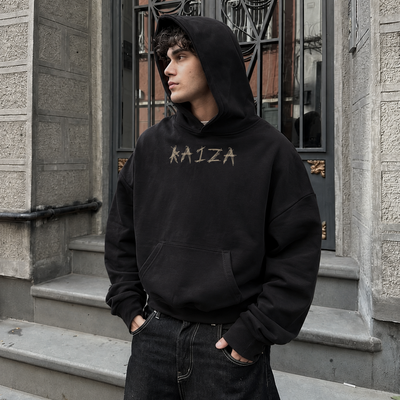 Raiza Messy Cross Heavyweight Hoodie