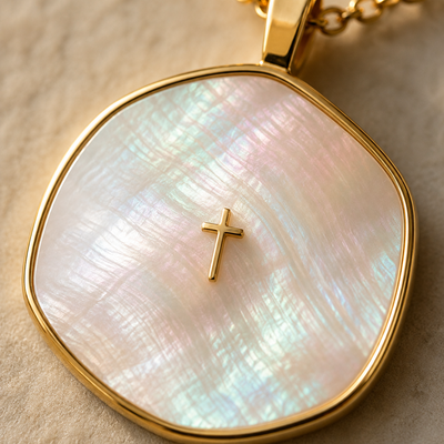 The Grace Mother-of-Pearl Cross Necklace
