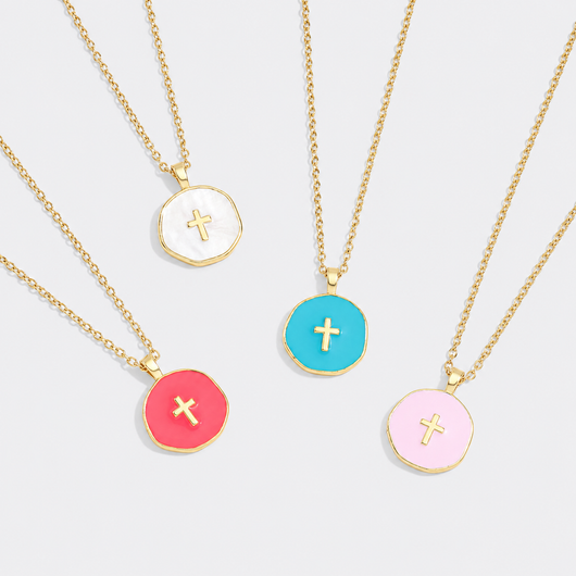 The Grace Mother-of-Pearl Cross Necklace