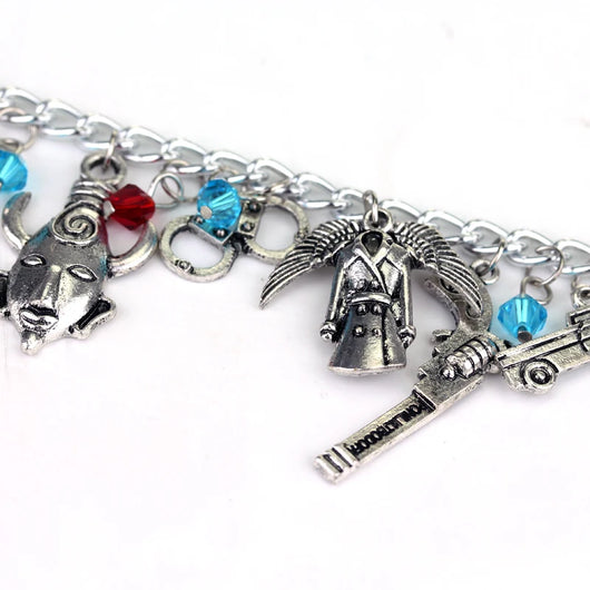 Supernatural Inspired Bracelets for Women Dean Winchester Jewelry Charms Pendants Bangles Bracelet Gothic Chain Wristbands