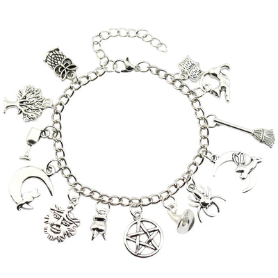 Supernatural Inspired Bracelets for Women Dean Winchester Jewelry Charms Pendants Bangles Bracelet Gothic Chain Wristbands