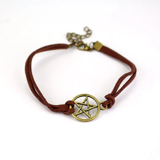 Supernatural Inspired Bracelets for Women Dean Winchester Jewelry Charms Pendants Bangles Bracelet Gothic Chain Wristbands