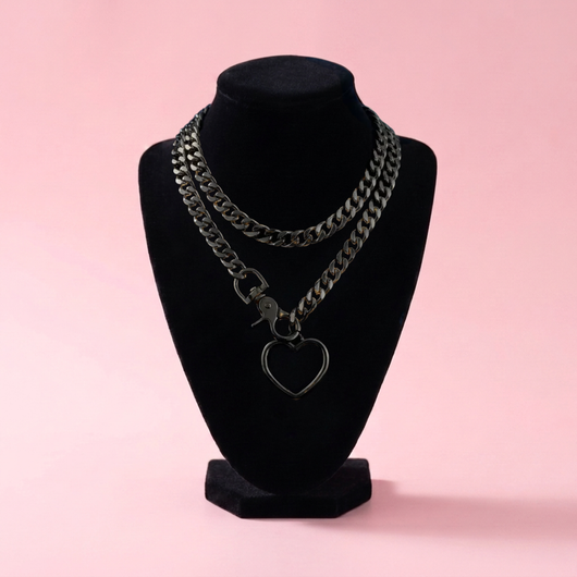 Clasp Heart Slip Chain