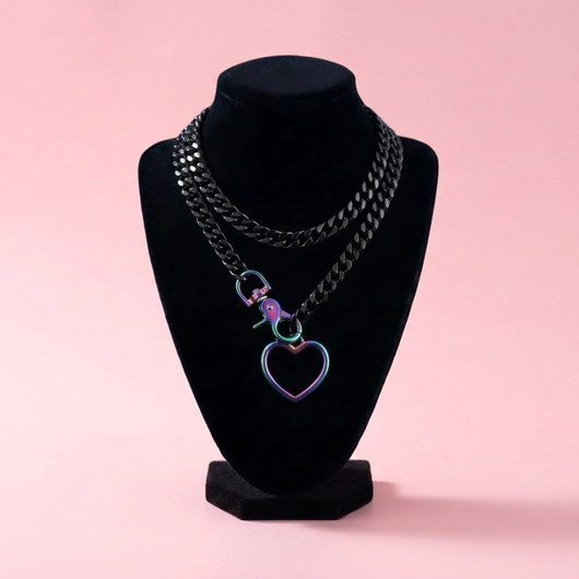 Clasp Heart Slip Chain