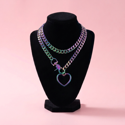 Clasp Heart Slip Chain