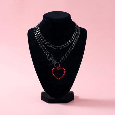 Clasp Heart Slip Chain