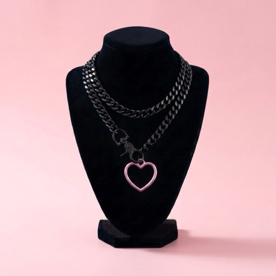 Clasp Heart Slip Chain