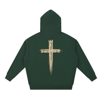 Raiza Messy Cross Heavyweight Hoodie