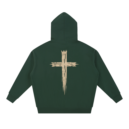 Raiza Messy Cross Heavyweight Hoodie