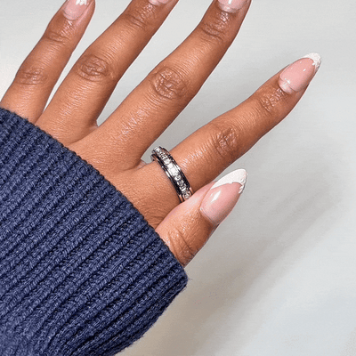 Anxi Ring With You Rotator Stainless Steel Anxiety Ring 18k Gold Plated
